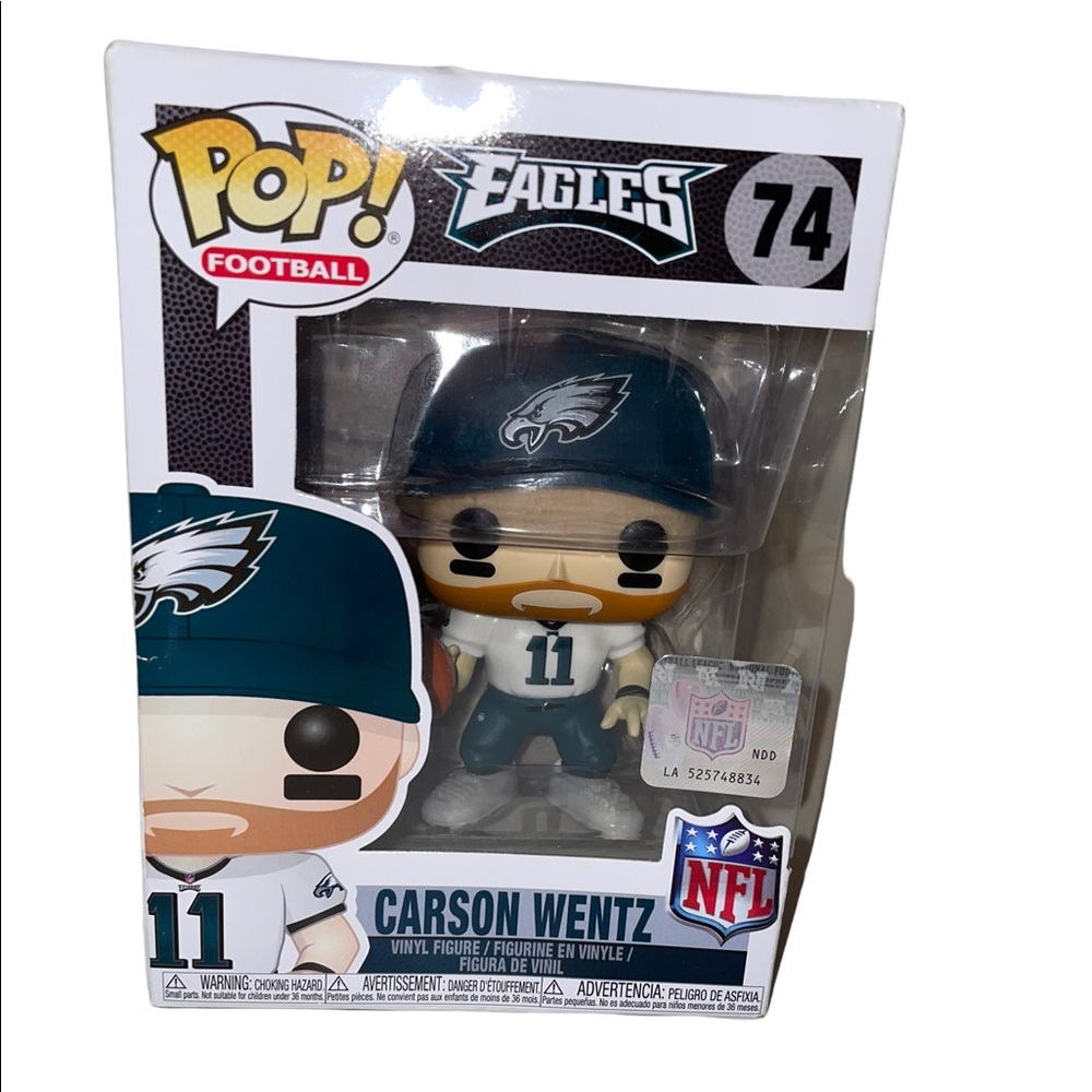 NWT Philadelphia Eagles Carson Wentz Funko Pop